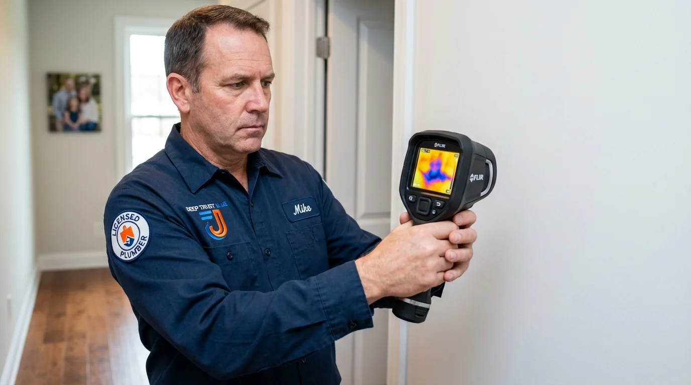 Thermal imaging leak detection by Johns Plumbing LLC in Chamberlain